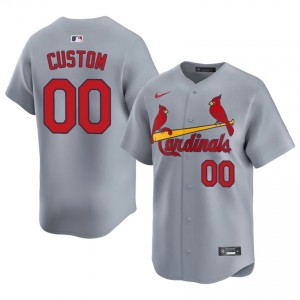 Custom #00 St. Louis Cardinals Baseball Jersey | Classic Men Gray Embroidery Edition 56149970