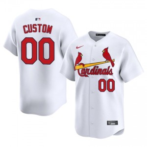 White Custom #00 Cardinals Baseball Stitched Jersey | Durable Men Fit 56149971