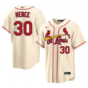 Tink Hence #30 Cardinals Baseball Jersey | MLB Men Cream Stitched Edition 56150055