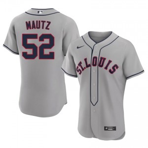 Brycen Mautz #52 STL Baseball Jersey | Officially Licensed Men Grey Sewn Edition 56149420