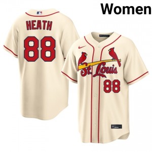 #88 Christopher Heath Iconic Women Baseball Jersey | Cards Cream Fan Gear 56150177