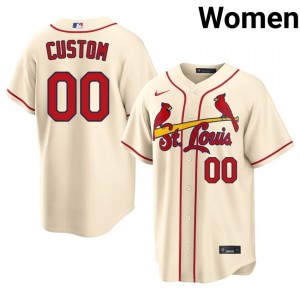 #00 Custom Iconic Women Baseball Jersey | Cards Cream Fan Gear 56150357