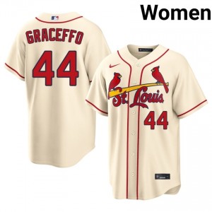 Cream Gordon Graceffo #44 Cards Baseball Embroidery Jersey | Iconic Women Fit 56150051