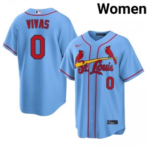 Light Blue Masyn Winn #0 STL Baseball Sewn Jersey | Gameday Women Fit 56150236
