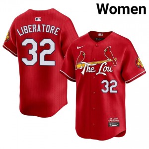 Durable Matthew Liberatore #32 Red City Connect Baseball Stitched Jersey | Cardinals Women Collection Edition 56149413