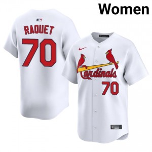 Nick Raquet #70 STL Cardinals Baseball Jersey | Replica Women White Stitch Edition 56149495