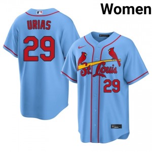 Genuine Ramon Urias #29 Light Blue Baseball Sewn Jersey | STL Women Collection Edition 56150368