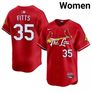 MLB Richard Fitts #35 Red City Connect Baseball Stitched Jersey | Cardinals Women Collection Edition 56149353