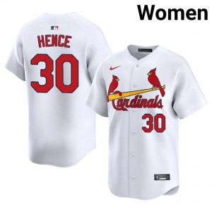 Tink Hence #30 STL Cardinals Baseball Jersey | Premium Women White Stitch Edition 56149375
