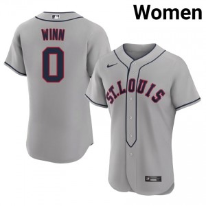 Grey Masyn Winn #0 St. Louis Cardinals Baseball Embroidery Jersey | Classic Women Fit 56149736