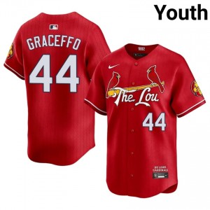 Youth Gordon Graceffo #44 Red City Connect Stitch Jersey | STL Cardinals Replica Baseball Gear 56149369