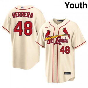 Ivan Herrera #48 STL Cardinals Baseball Jersey | Premium Youth Cream Stitch Edition 56150185