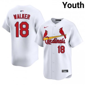 White Jordan Walker #18 Cards Baseball Embroidery Jersey | Professional Youth Fit 56149811