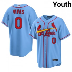 Pro-Grade Masyn Winn #0 Light Blue Baseball Stitched Jersey | St. Louis Youth Collection Edition 56150238
