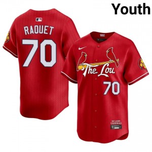 Red Nick Raquet #70 STL Cardinals Baseball City Connect Stitch Jersey | Premium Youth Fit 56149501