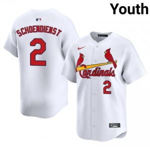 Red Schoendienst #2 Cards Baseball Jersey | Exclusive Youth White Embroidery Edition 56149895
