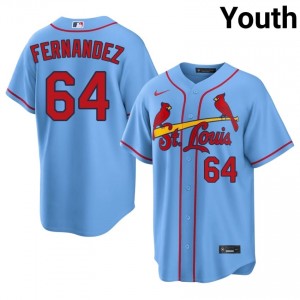 Ryan Fernandez #64 St. Louis Baseball Jersey | Pro-Grade Youth Light Blue Stitched Edition 56150040