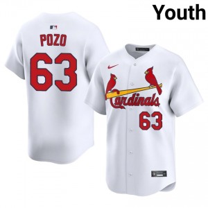 Yohel Pozo #63 Cards Baseball Jersey | Iconic Youth White Embroidery Edition 56149655